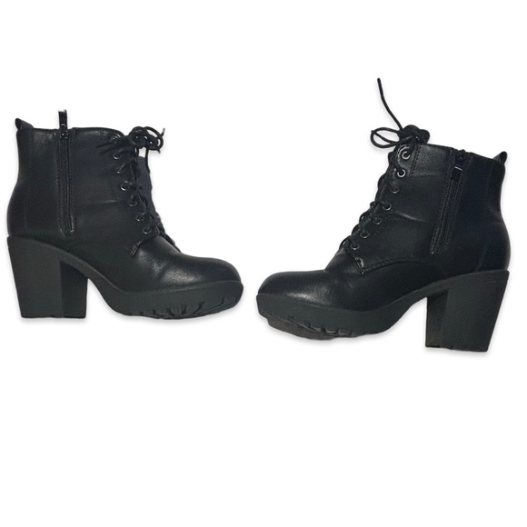 Windsor Women's Black Heeled Zipper Secured Mid Heel Boots Size 6 1/2 - Picture 10 of 12